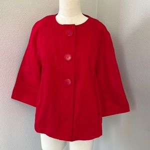 Chico's | Jackets & Coats
Vintage Chicos Red 2 Cotton